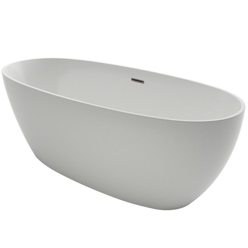 Cada de baie Zinon, Acril sanitar, Alb Lucios, 150, 160, 170 cm, izolare termica, freestanding
