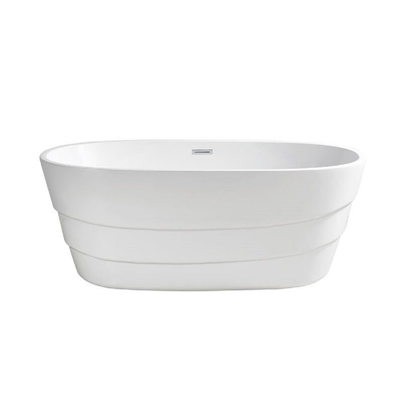 Cada Freestanding EGO Saona, 160x78 cm, acril sanitar, alb lucios, design Exclusivist