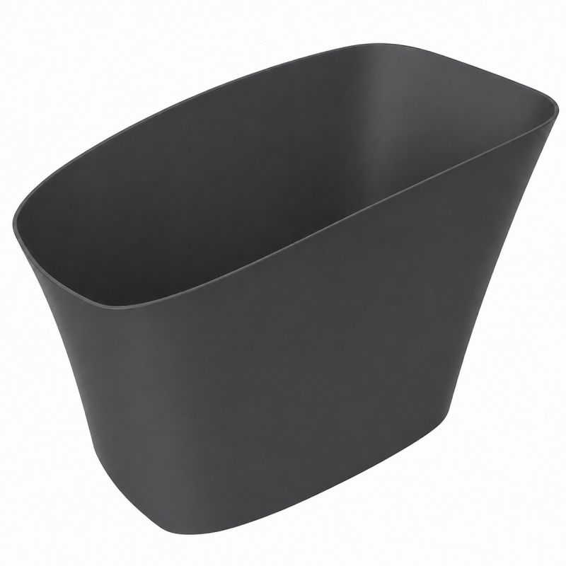 Cada tip japonez,compozit mineral, Antracit Mat, 120x58 cm, Izolare termica, ventil inclus, Freestanding, Sakura