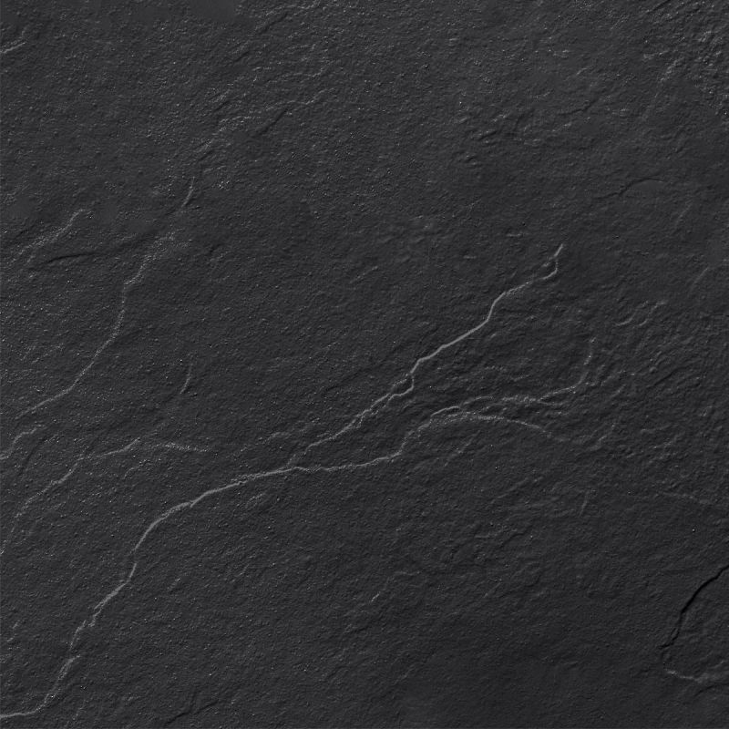 Cadita de dus, compozit mineral, dimensiuni 70-90x80-160, inaltime 2.5 cm, scurgere ascunsa, decupabila, Antracit, Antonio