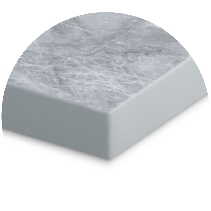 Cadita de dus, Gri Pietra, finisaj Marble Mat, compozit mineral, dimensiuni 100-160x70-90 cm, decupabila, Antonio