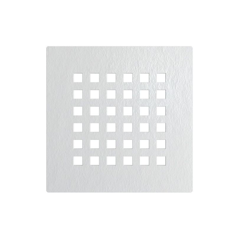 Cadita de dus pentagonala, compozit mineral, dimensiuni 90x90 cm, inaltime 2.5 cm, decupabila, Alb, Aurelio