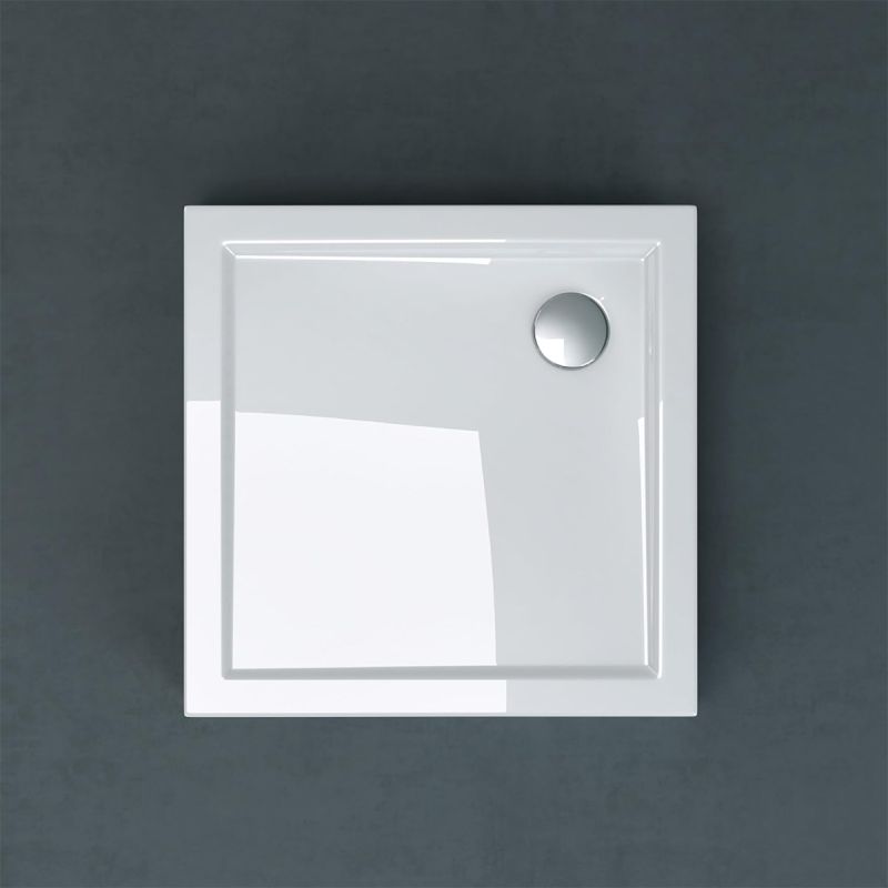 Cadita dus, acril, dimensiuni 90x90 si 100x100 cm, sifon inclus, inaltime 14 cm, EGO-F1H