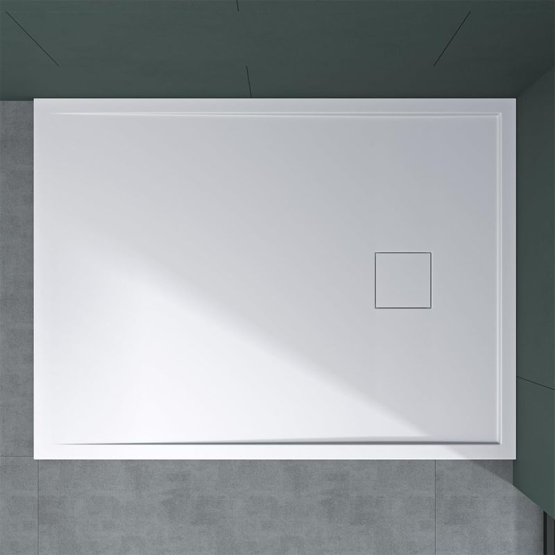 Cadita dus GEO8, compozit de marmura, rigola ascunsa, 5 cm inaltime, 80-90x120-140 cm