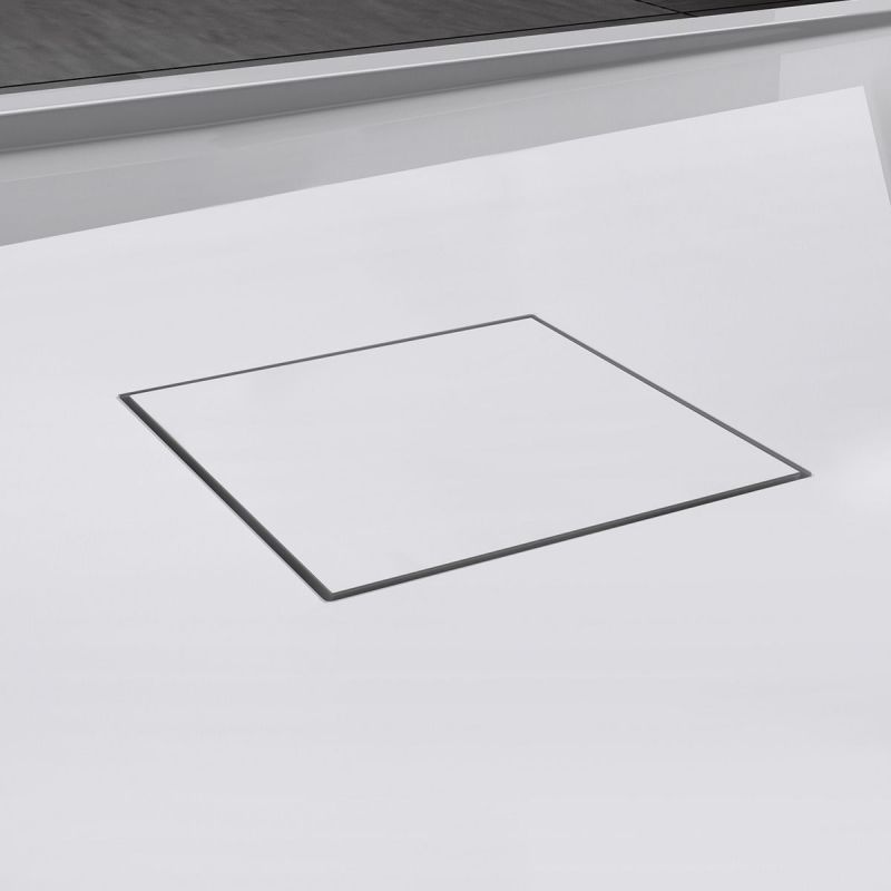 Cadita dus GEO8, compozit de marmura, rigola ascunsa, 5 cm inaltime, 80-90x120-140 cm