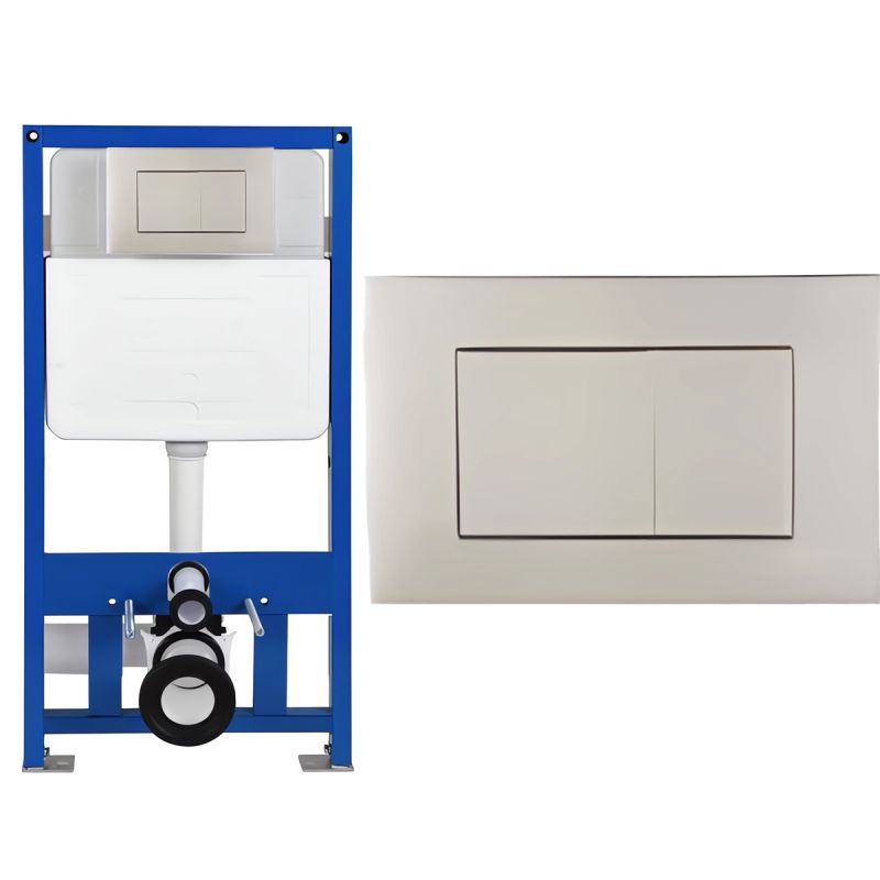 Cadru cu rezervor incastrat, latime de 50 cm, capacitate 3/8 litri, clapeta de actionare din aluminiu crom