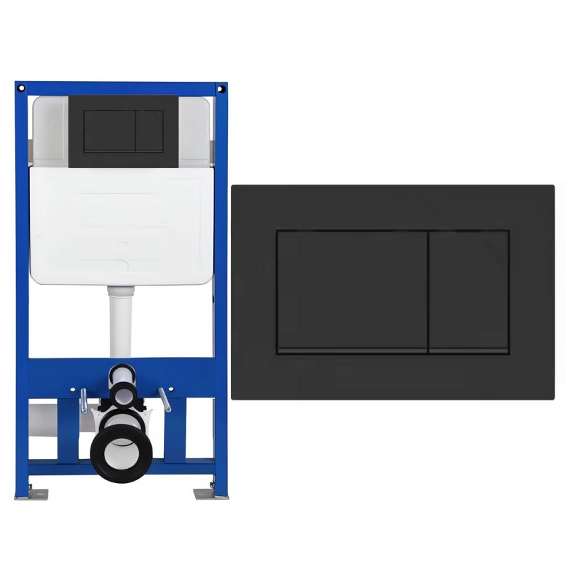 Cadru cu rezervor incastrat, latime de 50 cm, capacitate 3/8 litri, clapeta de actionare din aluminiu negru mat