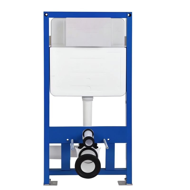 Cadru cu rezervor incastrat, latime de 50 cm, capacitate 3/8 litri, clapeta din aluminiu cu butoane rotunde auriu mat