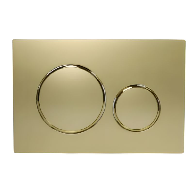 Cadru cu rezervor incastrat, latime de 50 cm, capacitate 3/8 litri, clapeta din aluminiu cu butoane rotunde auriu mat