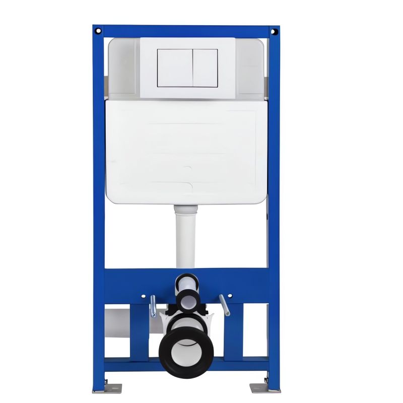 Cadru cu rezervor incastrat, latime de 50 cm, capacitate 3/8 litri, clapeta din aluminiu cu butoane rotunde negru mat