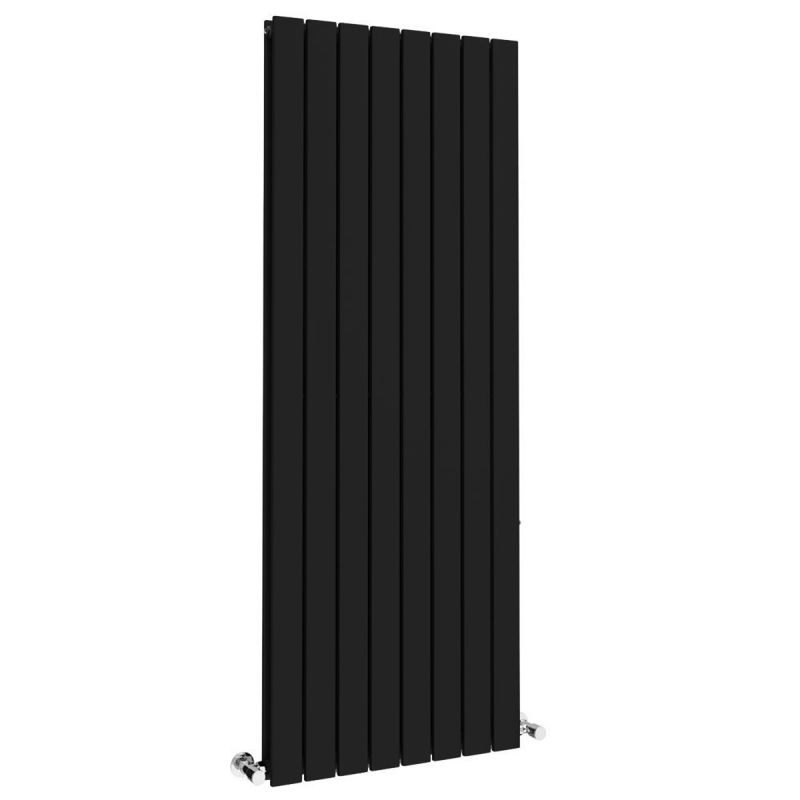 Calorifer dublu vertical, otel, Negru Mat, dimensiune: 180x61 cm, Kalifa