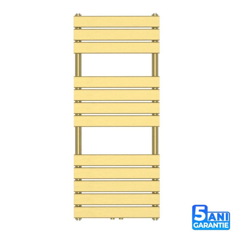 Calorifer EGO - Nadir, Auriu Lucios, radiator Portprosop din otel, 120 sau 140 x 50 cm