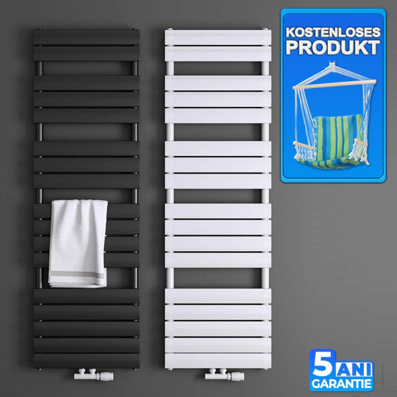 Calorifer EGO - Nadir, radiator Portprosop din otel, Alb sau Antracit, 100-120-140-160-180 cm