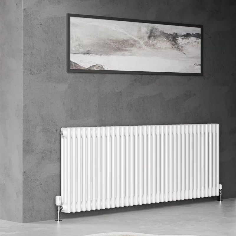 Calorifer orizontal din otel, 119x60 cm, 26 elementi, 1225 W, Alb, Albion