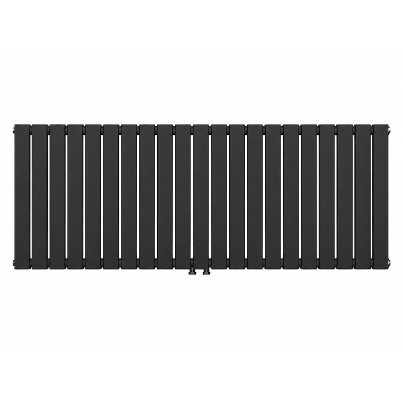 Calorifer, radiator Dublu din otel, 42 elementi, 2017 W, Negru Mat, 156x60 cm, Living sau Camera, Alesia