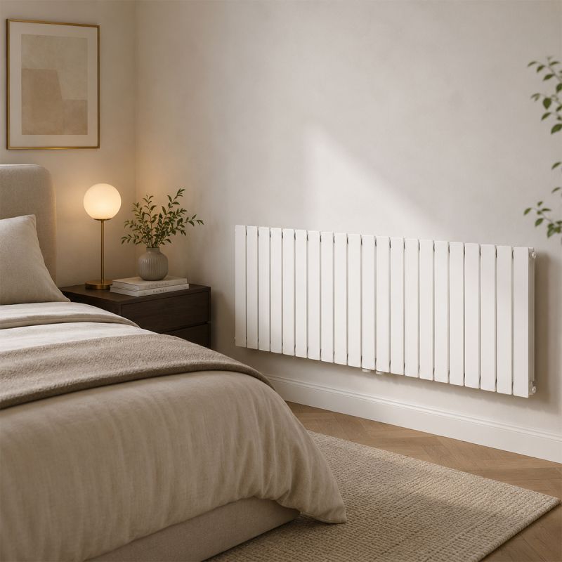 Calorifer, radiator Dublu din otel, Alb, 42 de elementi, 2107 W, 156x60 cm, Living sau Camera, Alesia