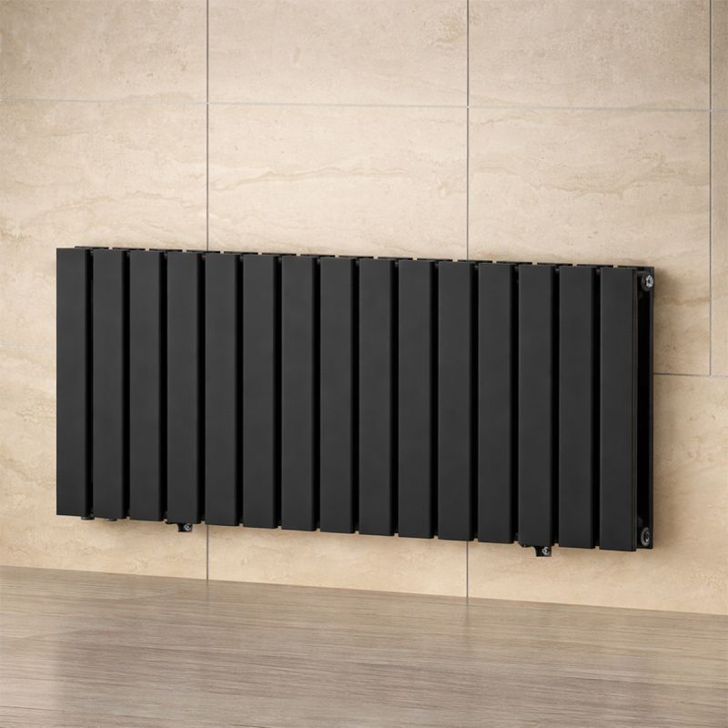 Calorifer, radiator Dublu din otel, Negru Mat, 1942 W, 123x60 cm, Living sau Camera, Alesia