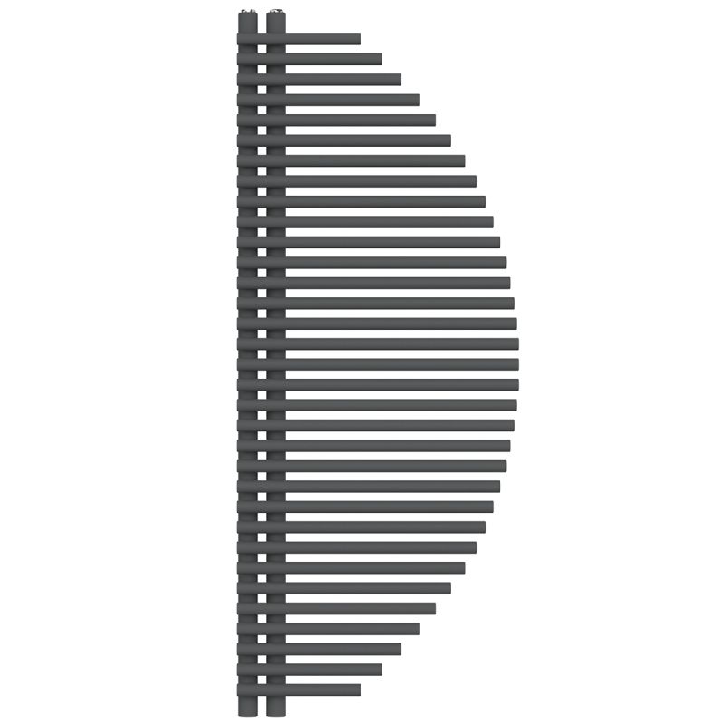 Calorifer, radiator, Portprosop din otel, 33 elementi, 585 W, 125x50 cm, Antracit, Brisa Blanca