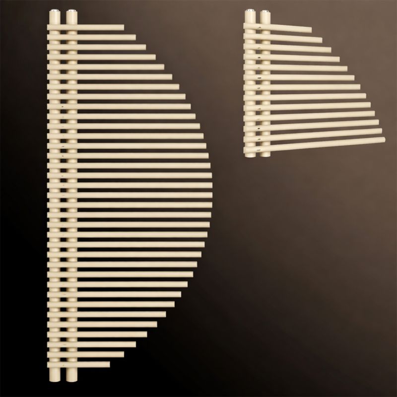Calorifer, radiator, Portprosop din otel, 33 elementi, 585 W, 125x50 cm, Crem, Brisa Blanca