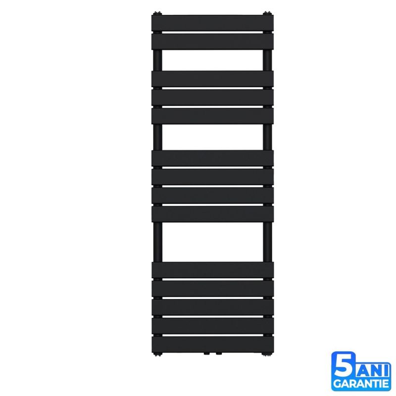 Calorifer, radiator Portprosop din otel, Negru Mat, Dimensiune: 120-140-160x50 cm, Nadir
