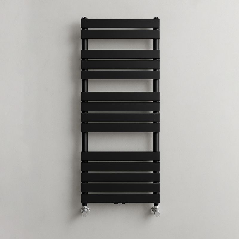 Calorifer, radiator Portprosop din otel, Negru Mat, Dimensiune: 120-140-160x50 cm, Nadir