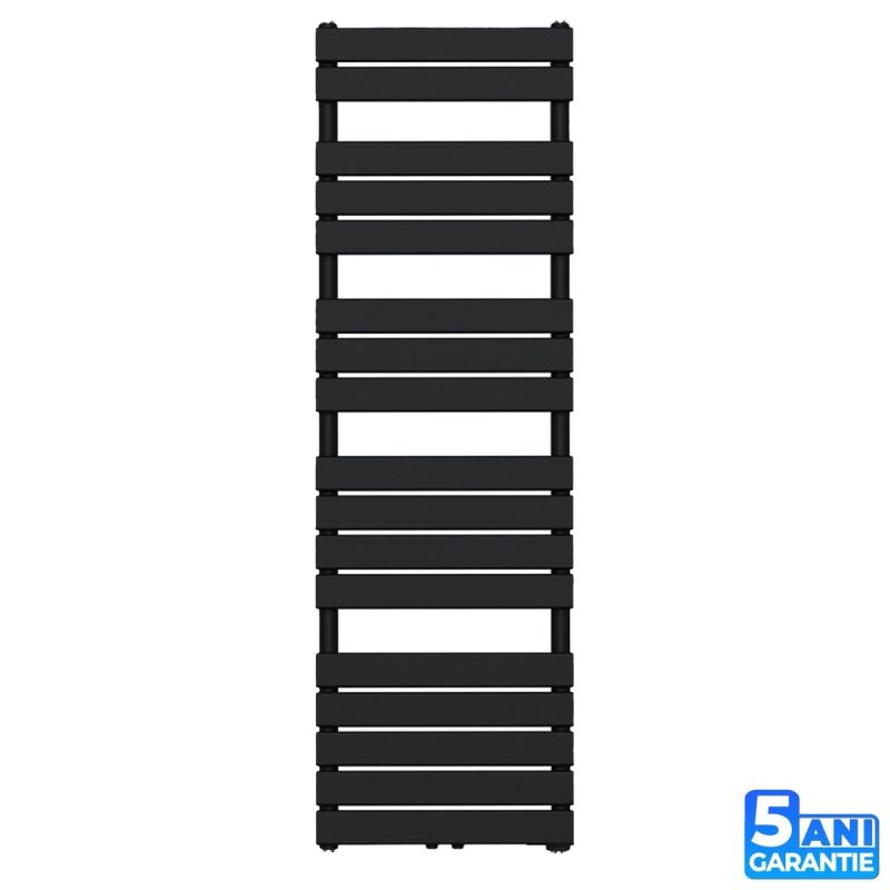 Calorifer, radiator Portprosop din otel, Negru Mat, Dimensiune: 120-140-160x50 cm, Nadir