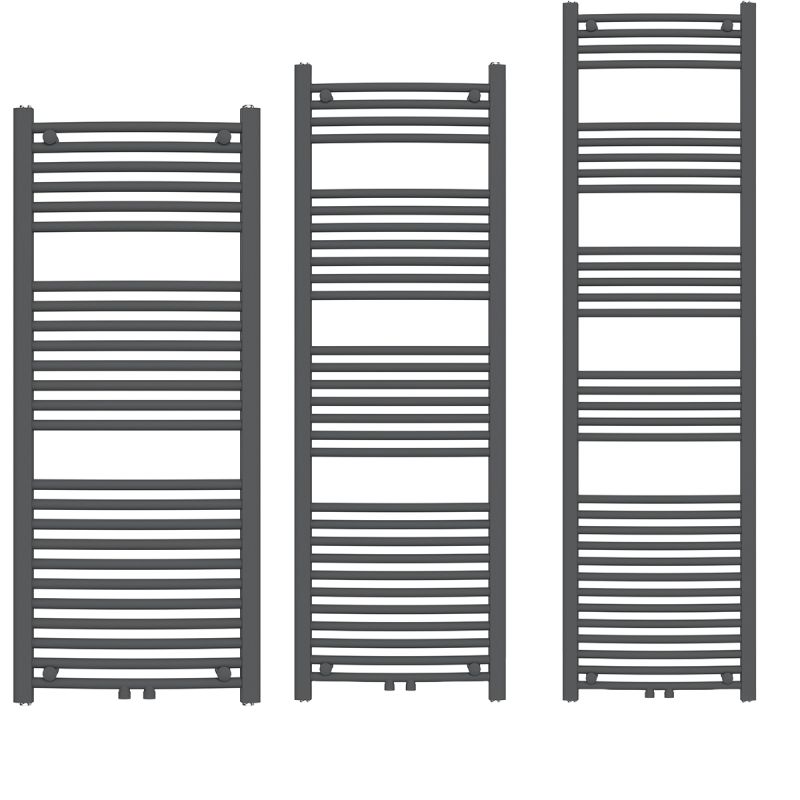 Calorifer, radiator Portprosop din otel,120-150-180x50 cm, Antracit, Design Curbat, Terma