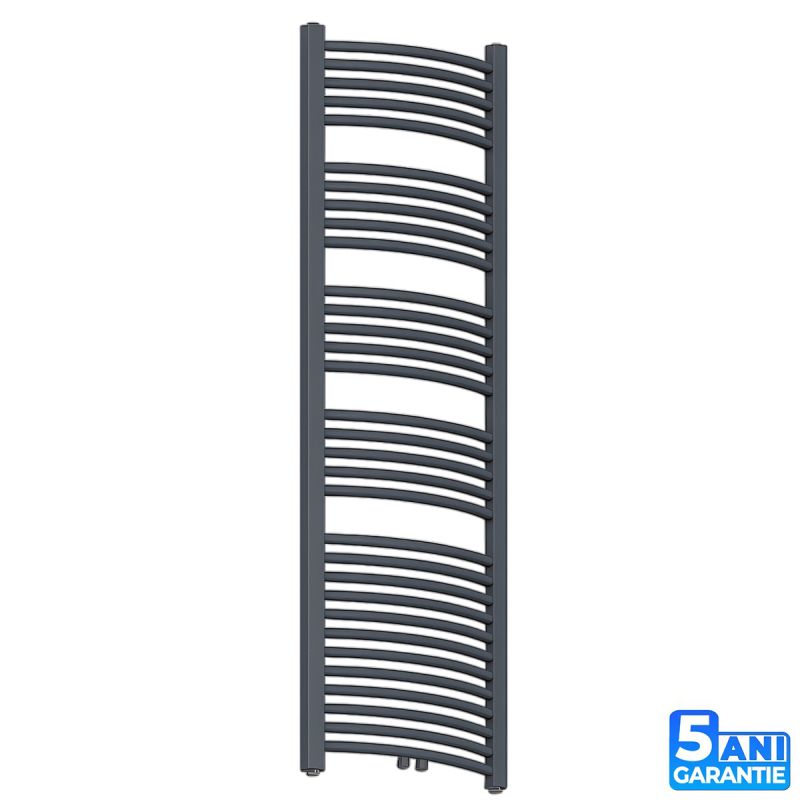 Calorifer, radiator Portprosop din otel,120-150-180x50 cm, Antracit, Design Curbat, Terma