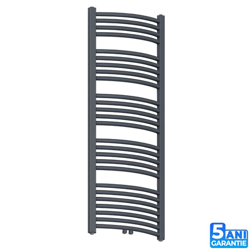 Calorifer, radiator Portprosop din otel,120-150-180x50 cm, Antracit, Design Curbat, Terma