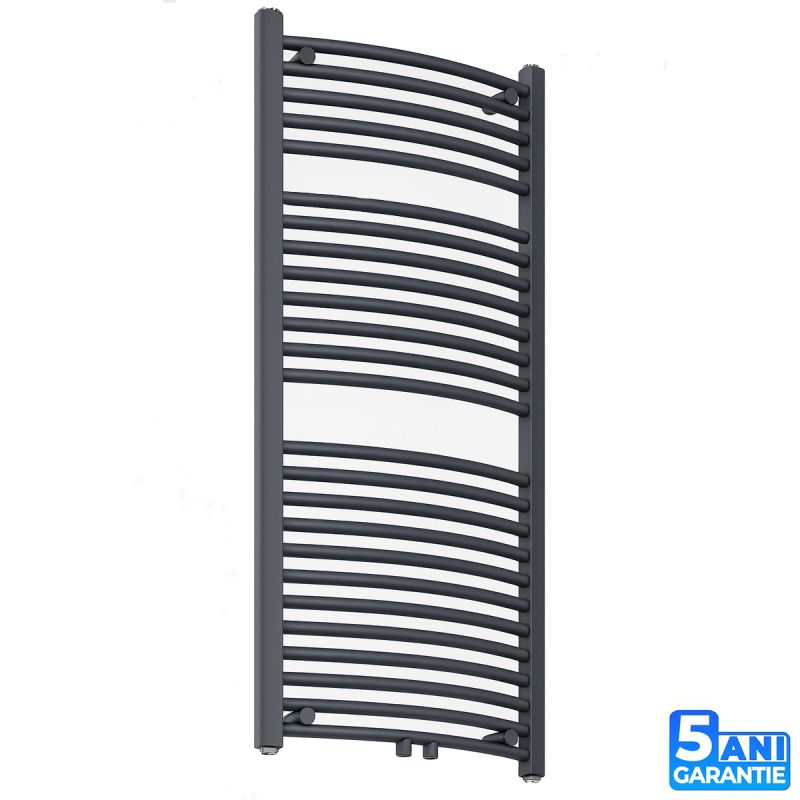 Calorifer, radiator Portprosop din otel,120-150-180x50 cm, Antracit, Design Curbat, Terma