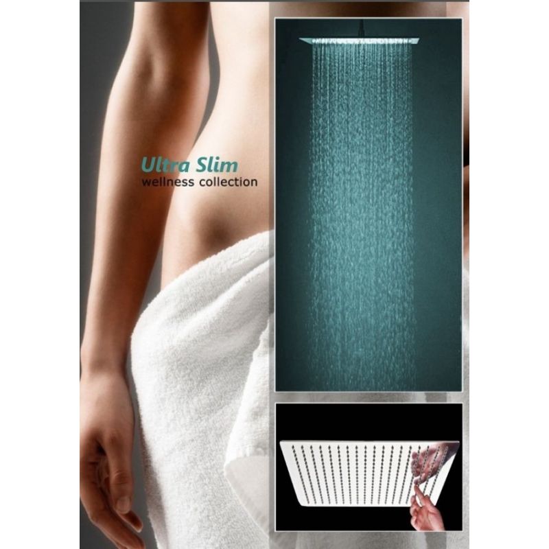 Cap de dus Ultra Slim Square, tip ploaie tropicala