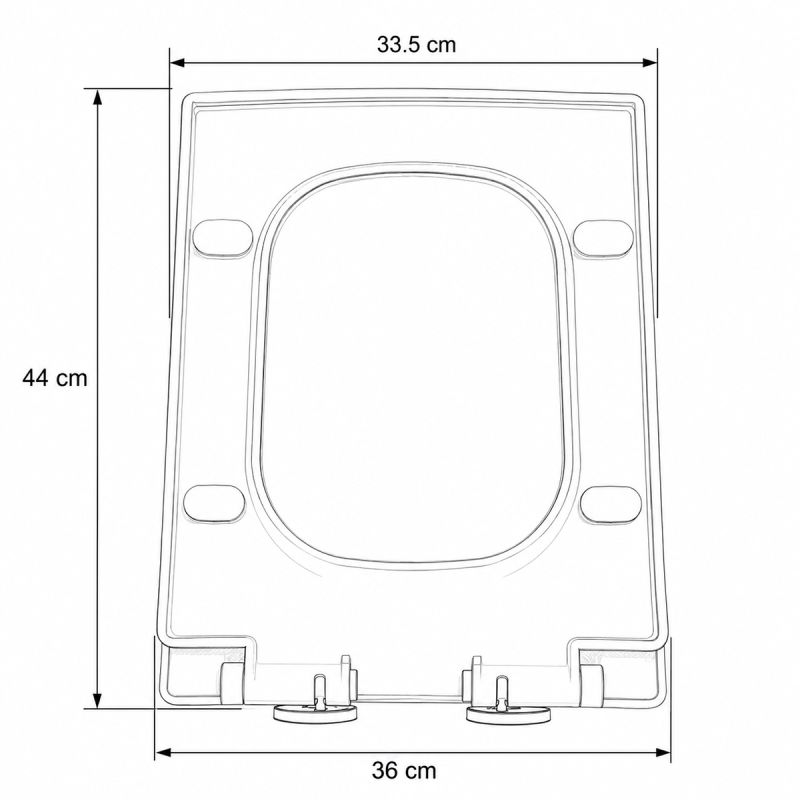 Capac Duroplast, Alb, sistem Quick-Release, inchidere Soft-Close pentru vas wc Enrico Alb