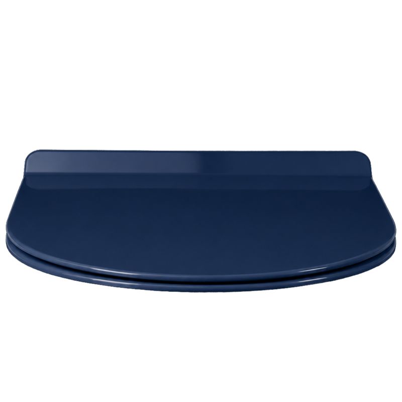 Capac Duroplast, inchidere Soft-Close si Sistem Quick release pentru vas wc Lazio Albastru Terrazo