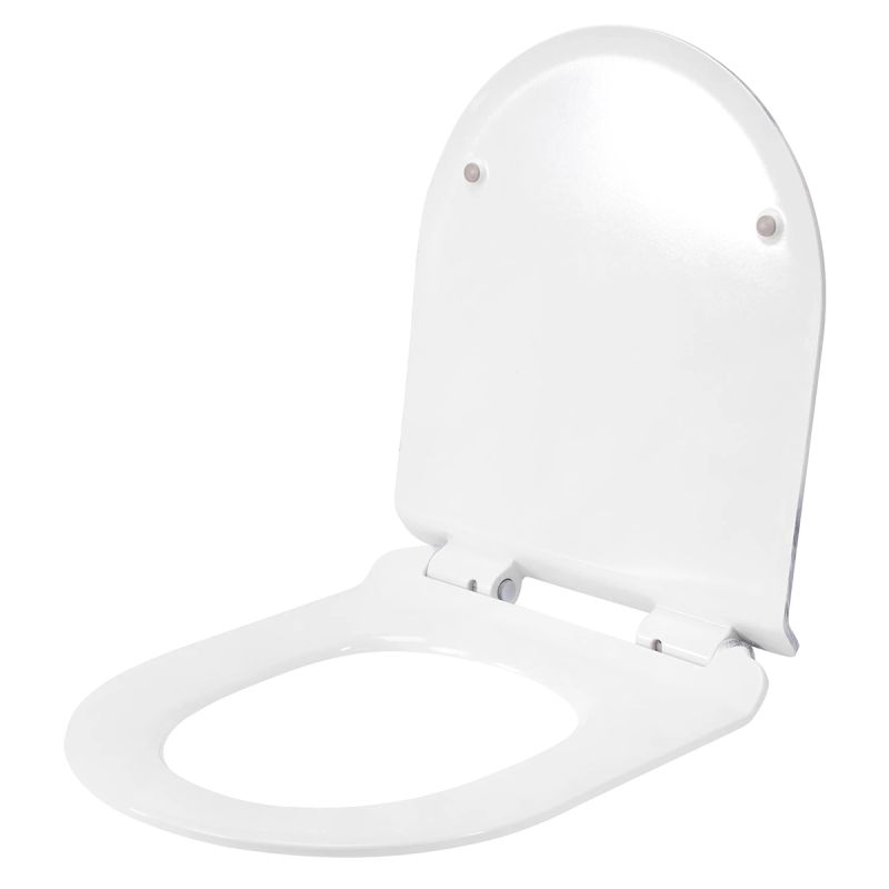 Capac slim Duroplast inchidere Soft-Close, distanta ajustabila, Quick Release, pentru vas wc Ben Granit Lucios
