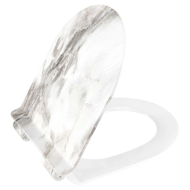 Capac slim Duroplast inchidere Soft-Close, distanta ajustabila, Quick Release, pentru vas wc Ben Marmura