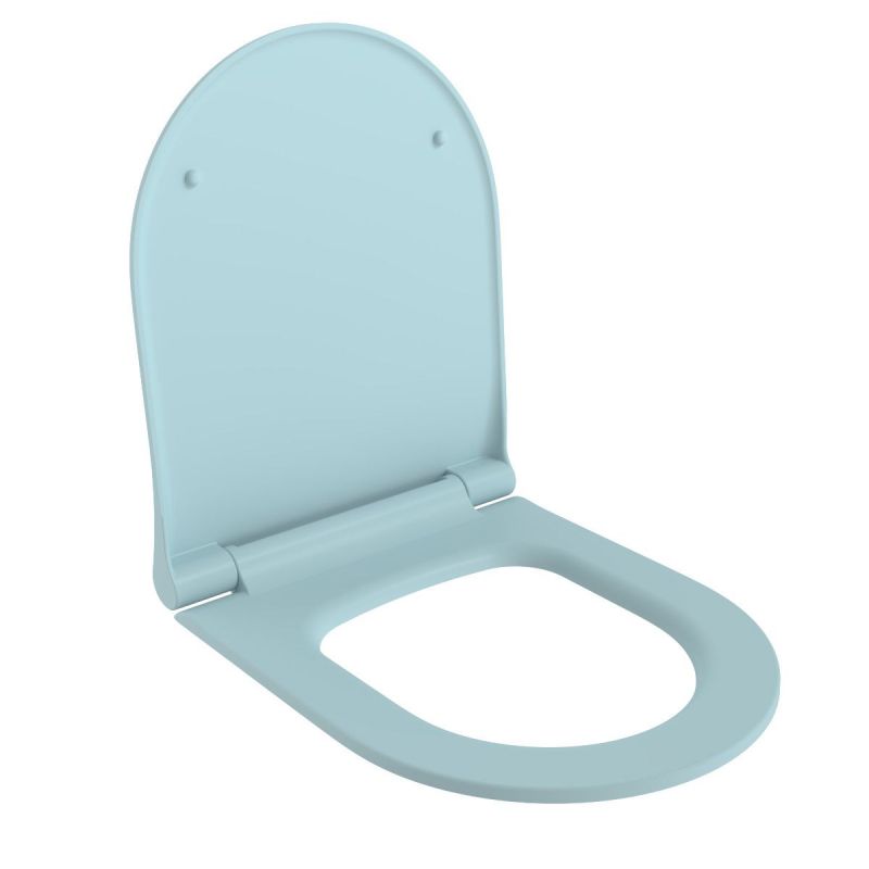 Capac WC Michael culoare Albastru Model slim Inchidere soft close