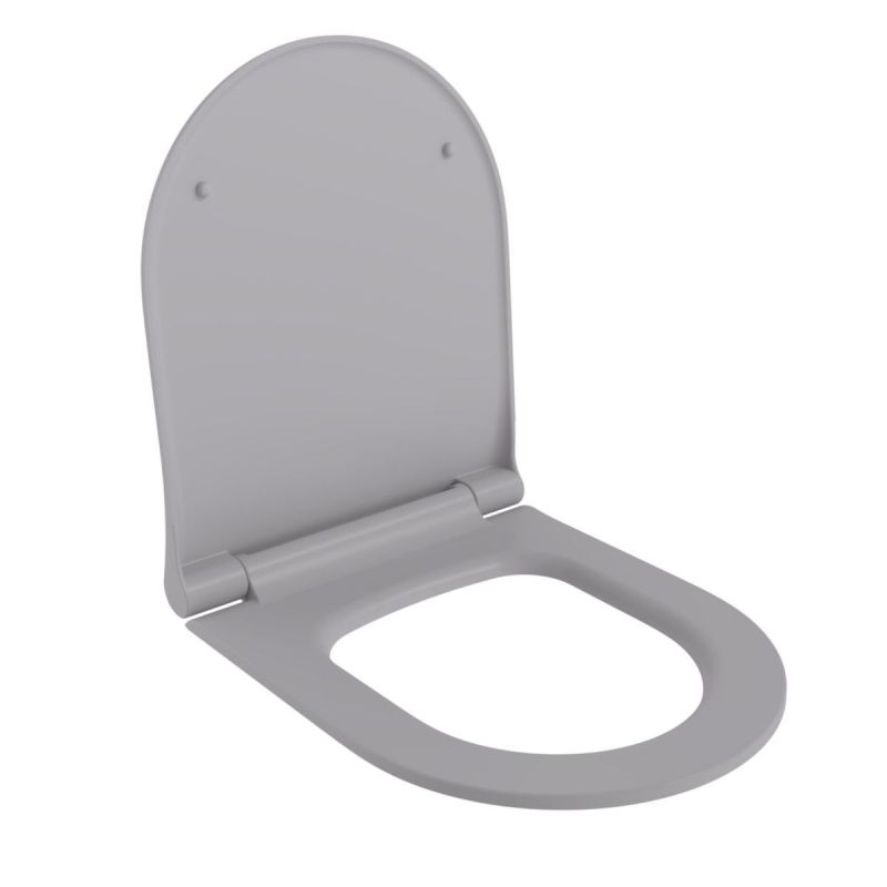 Capac WC Michael culoare Gri Model slim Inchidere soft close
