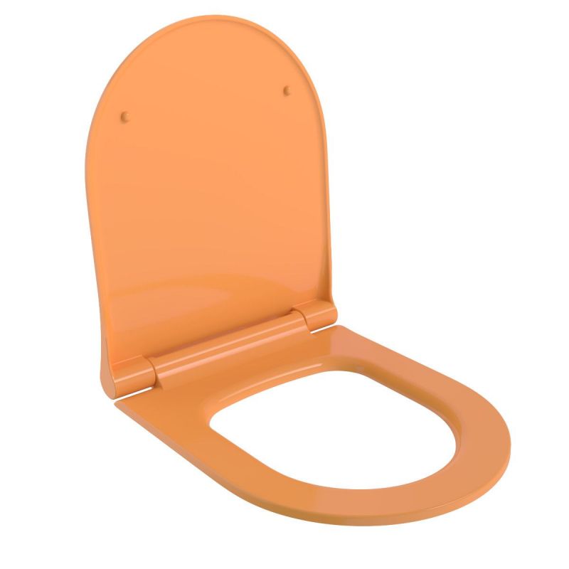 Capac WC Michael culoare Mandarin Model slim Inchidere soft close