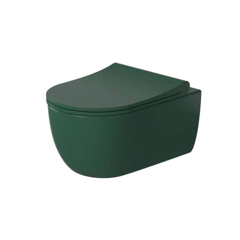 Capac WC Michael culoare Verde Model Slim Inchidere soft close