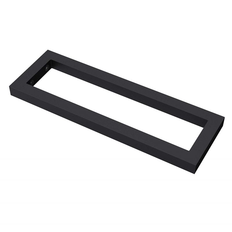 Consola perete, otel inoxidabil, Crom sau Negru mat, 45 sau 50 cm, suport lavoar sau blat, Alvin