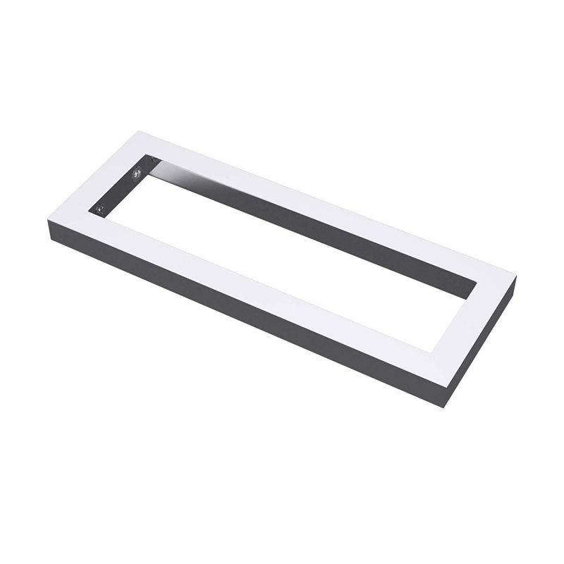 Consola perete, otel inoxidabil, Crom sau Negru mat, 45 sau 50 cm, suport lavoar sau blat, Alvin