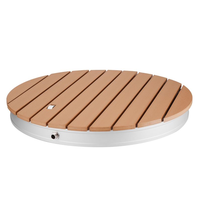 Dus mobil din wpc aluminiu, de podea, gradina, camping, inaltime reglabila a apei 4 m, diametru 70 cm, Sole
