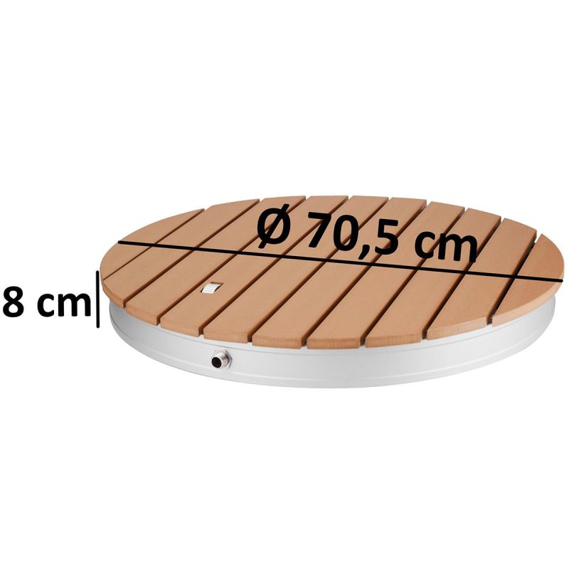 Dus mobil din wpc aluminiu, de podea, gradina, camping, inaltime reglabila a apei 4 m, diametru 70 cm, Sole