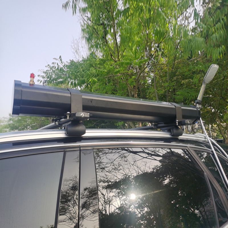 Dus solar auto de 30 litri, Camping, Portabil, dus de mana si pistol off-road, Negru, Cordoba