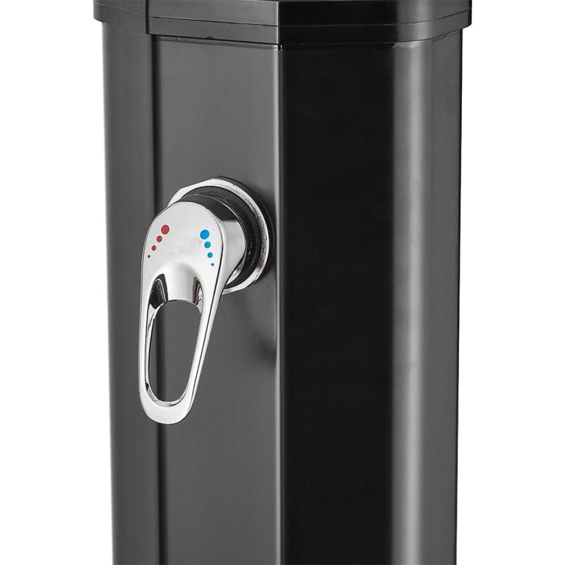 Dus solar tip perdea, capacitate de 40 L, gradina si piscina, WPS, Negru Mat, Viento