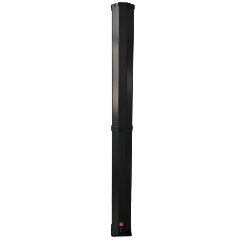 Dus solar, Verde Negru, PVC+ABS, 60 Litri, robinet pentru picioare, dus de mana, termometru, dus tip ploaie, Alicante