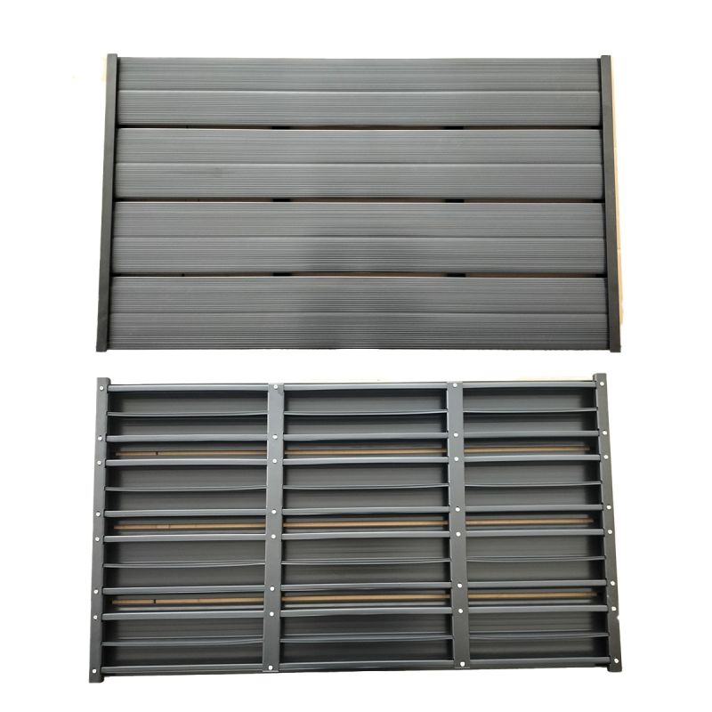 Element de podea din Pvc pentru dus solar din otel, dimensiuni 101x60, Negru, Aria