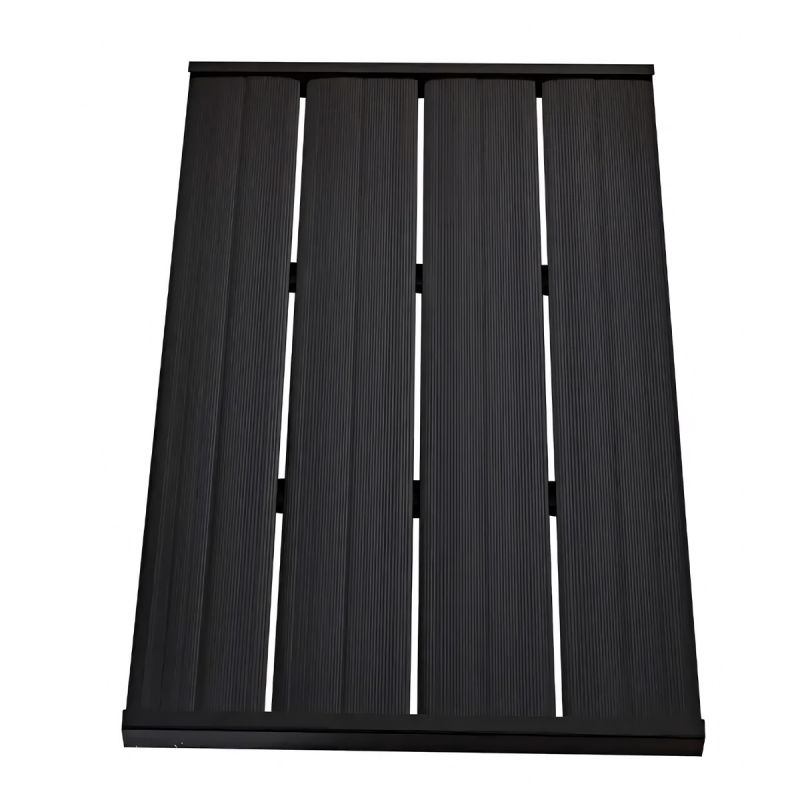 Element de podea din Pvc pentru dus solar din otel, dimensiuni 101x60, Negru, Aria
