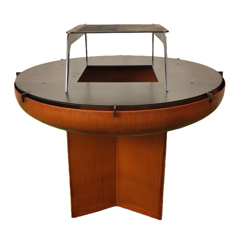 Husa de protectie impermeabila din nailon, cu snur pentru gratarul Ashcraft, diamentru 100, Negru