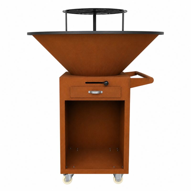Husa de protectie impermeabila din nailon, cu snur pentru gratarul Aurielius, diametru 100, Negru